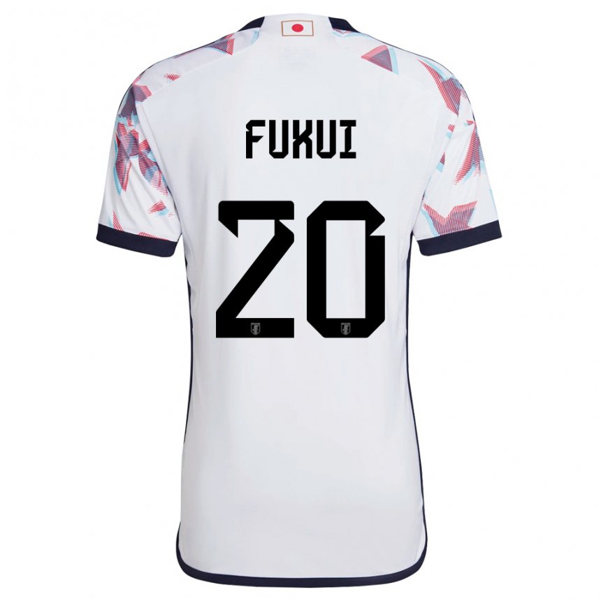 Bambino Maglia Giappone Taichi Fukui #20 Bianco Kit Gara Away 22-24 Maglietta