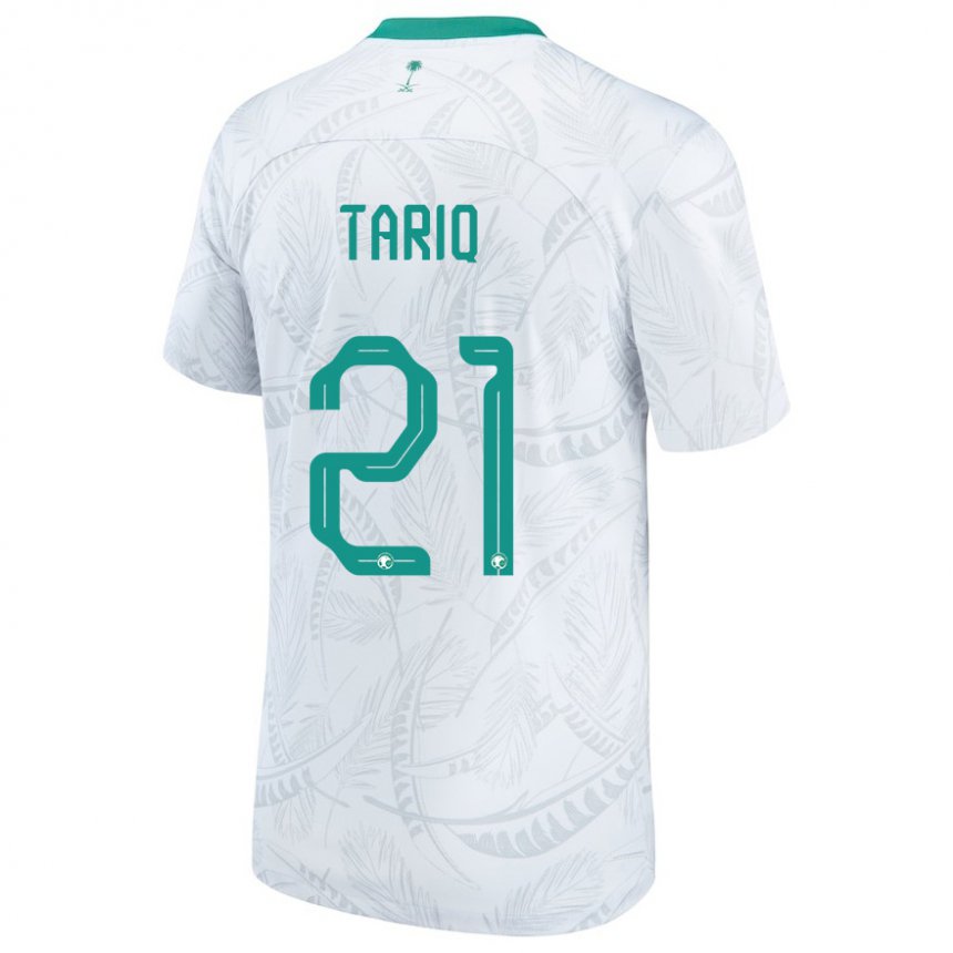 Uomo Maglia Arabia Saudita Juri Tariq #21 Bianco Kit Gara Home 22-24 Maglietta