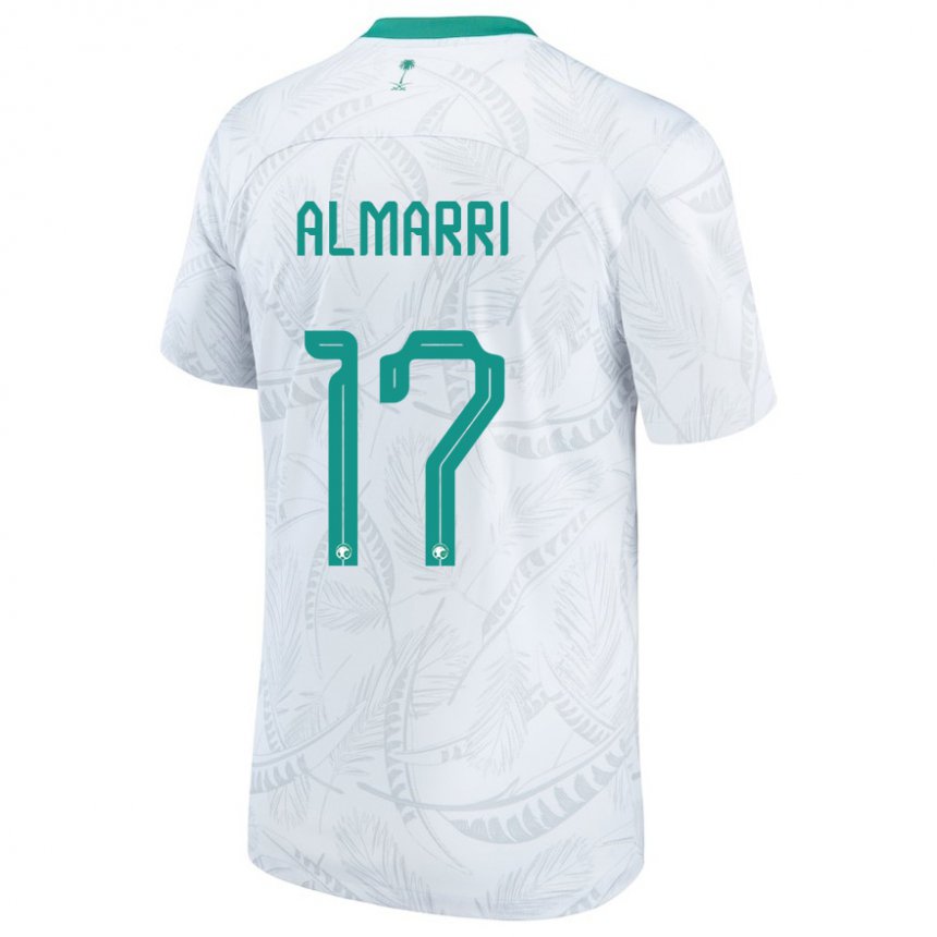 Uomo Maglia Arabia Saudita Mohammed Almarri #17 Bianco Kit Gara Home 22-24 Maglietta