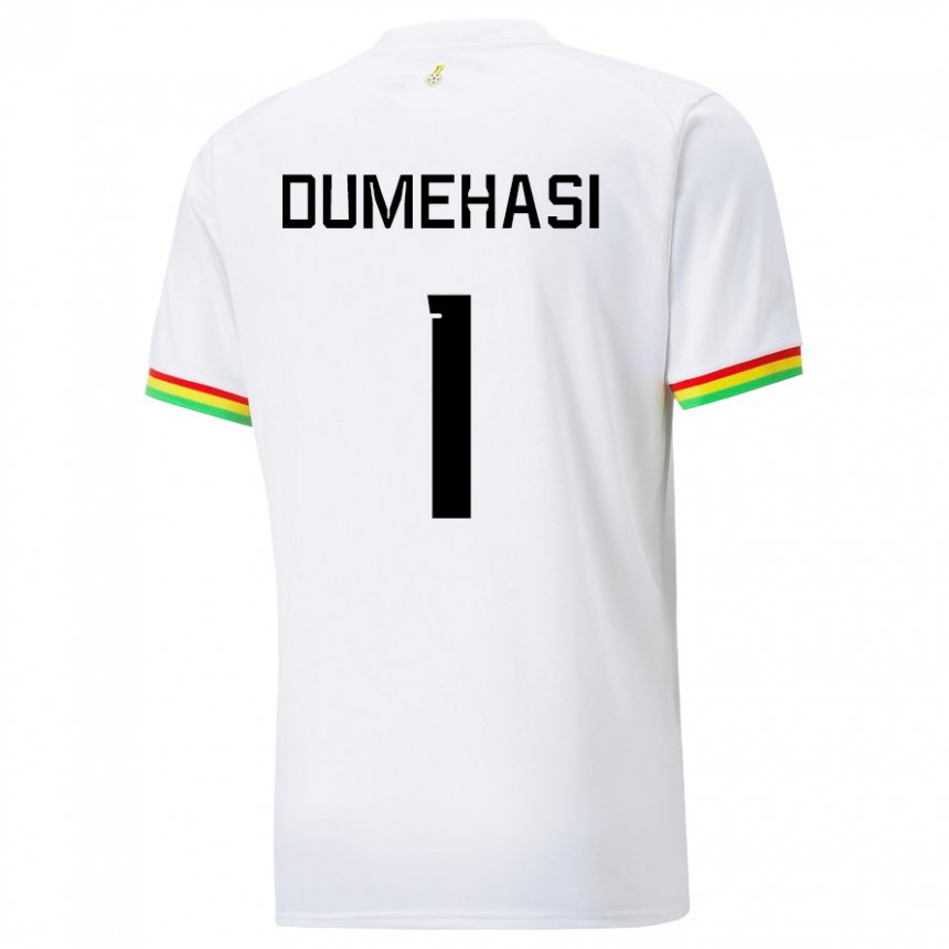 Uomo Maglia Ghana Fafali Dumehasi #1 Bianco Kit Gara Home 22-24 Maglietta