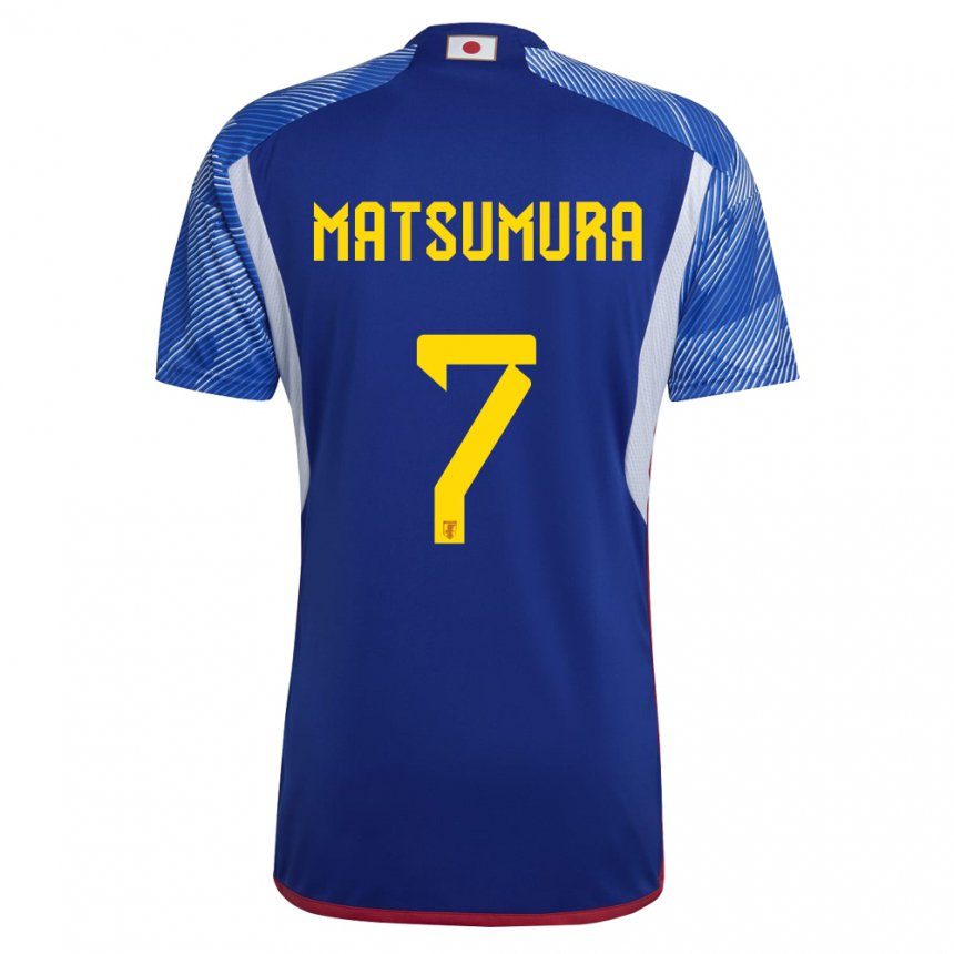 Uomo Maglia Giappone Kosuke Matsumura #7 Blu Reale Kit Gara Home 22-24 Maglietta