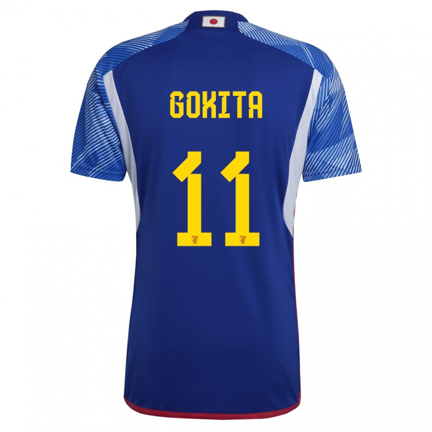 Uomo Maglia Giappone Kishin Gokita #11 Blu Reale Kit Gara Home 22-24 Maglietta