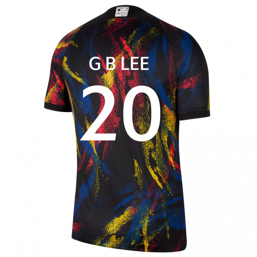 Uomo Maglia Corea Del Sud Lee Gyu Baeg #20 Multicolore Kit Gara Away 22-24 Maglietta