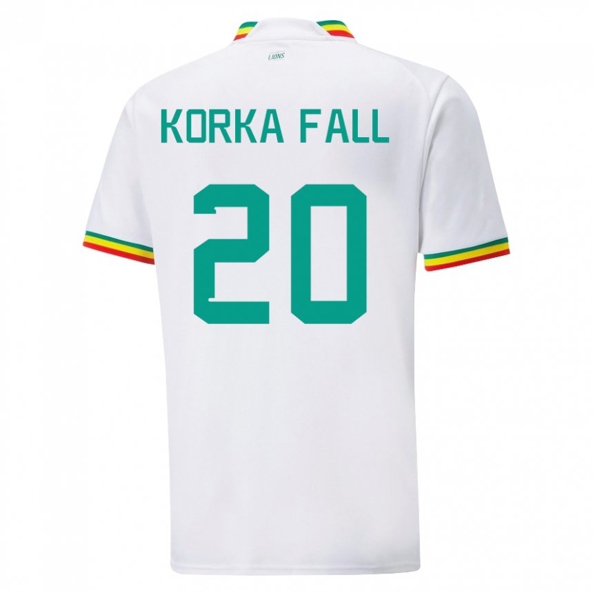 Donna Maglia Senegal Korka Fall #20 Bianco Kit Gara Home 22-24 Maglietta