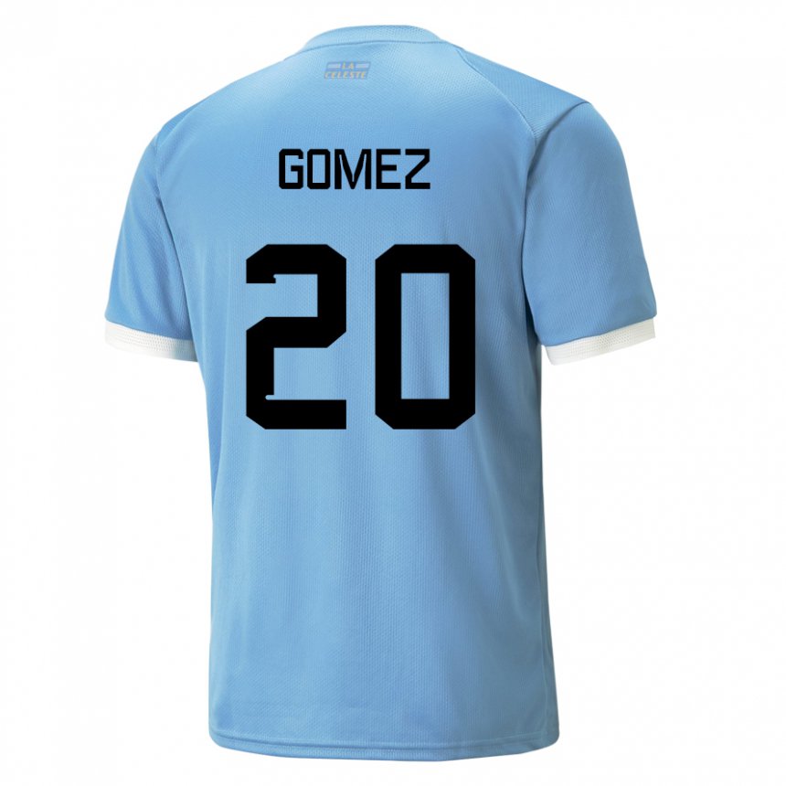 Donna Maglia Uruguay Luciana Gomez #20 Blu Kit Gara Home 22-24 Maglietta