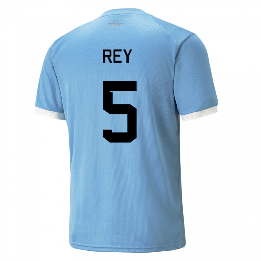 Donna Maglia Uruguay Rodrigo Rey #5 Blu Kit Gara Home 22-24 Maglietta