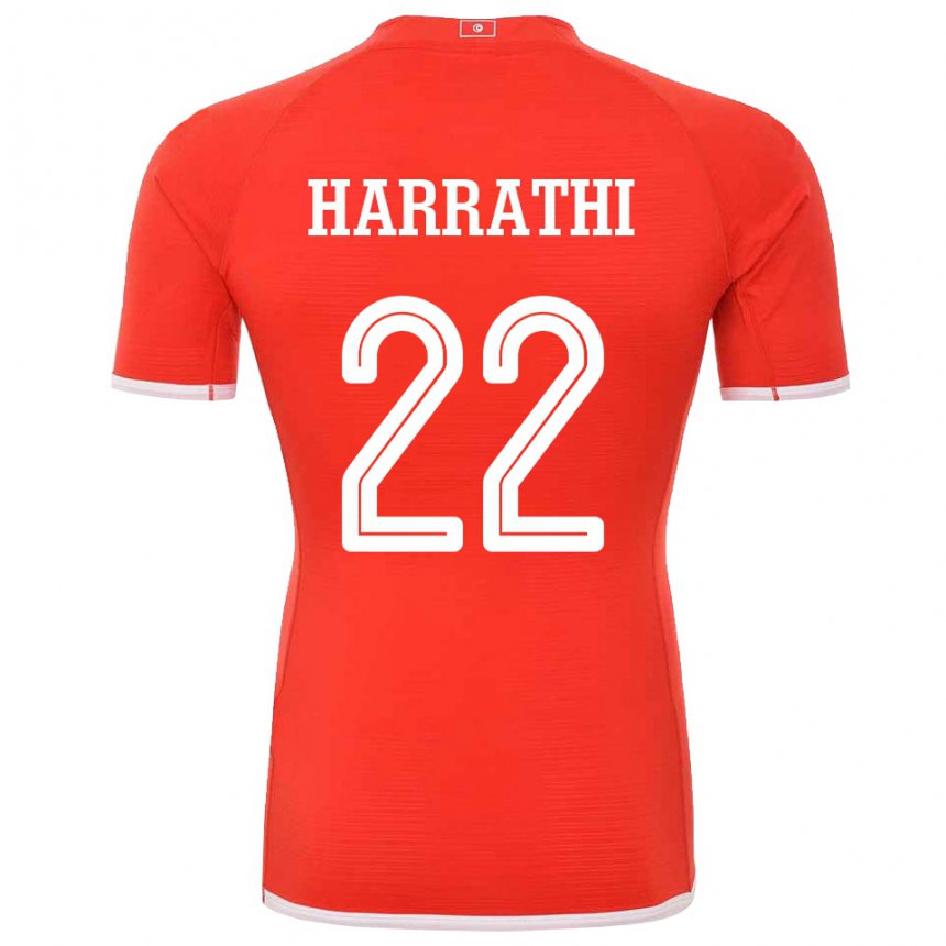 Donna Maglia Tunisia Najla Harrathi #22 Rosso Kit Gara Home 22-24 Maglietta