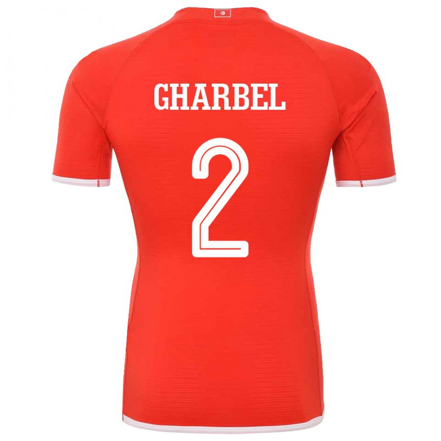 Donna Maglia Tunisia Mahmoud Gharbel #2 Rosso Kit Gara Home 22-24 Maglietta