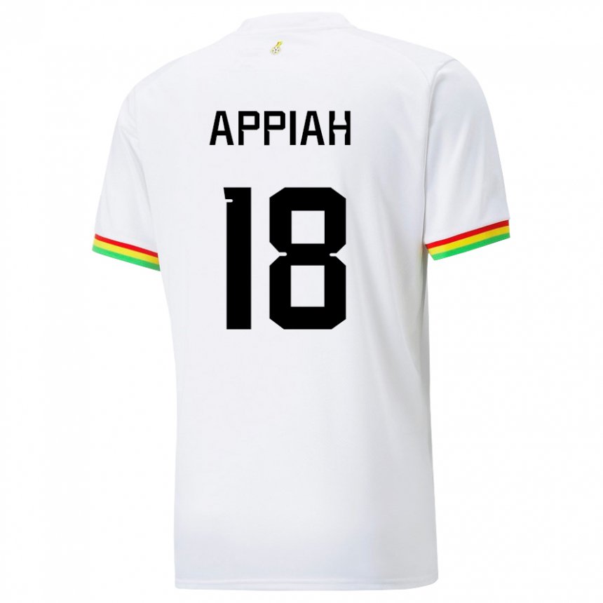 Donna Maglia Ghana Veronica Appiah #18 Bianco Kit Gara Home 22-24 Maglietta