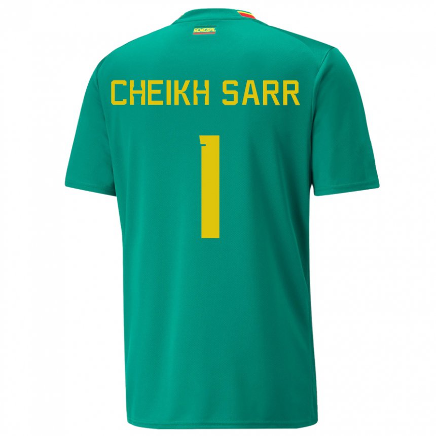 Donna Maglia Senegal Cheikh Sarr #1 Verde Kit Gara Away 22-24 Maglietta