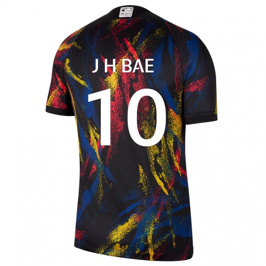 Donna Maglia Corea Del Sud Bae Joon Ho #10 Multicolore Kit Gara Away 22-24 Maglietta