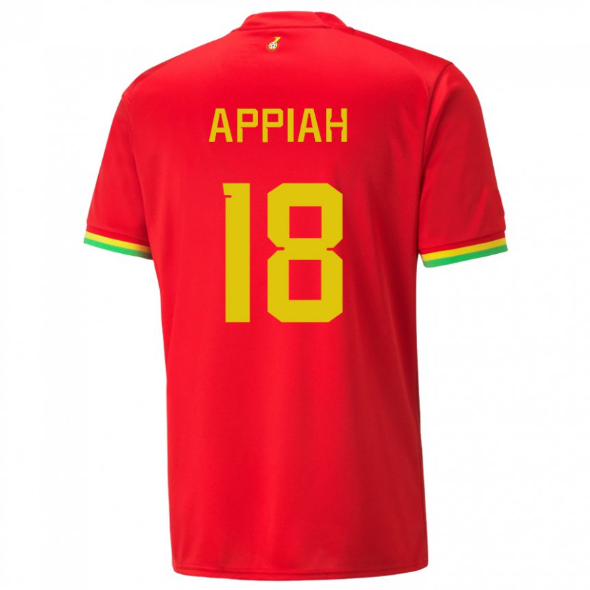 Donna Maglia Ghana Veronica Appiah #18 Rosso Kit Gara Away 22-24 Maglietta