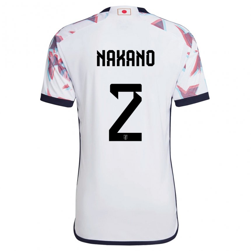 Donna Maglia Giappone Shinya Nakano #2 Bianco Kit Gara Away 22-24 Maglietta