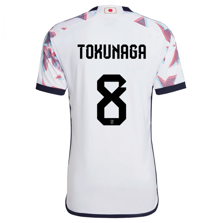 Donna Maglia Giappone Ryo Tokunaga #8 Bianco Kit Gara Away 22-24 Maglietta