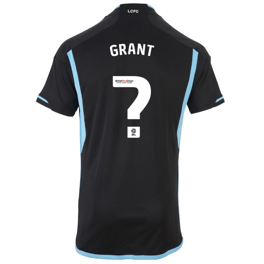 Bambino Maglia Bradley Grant #0 Nero Kit Gara Away 2023/24 Maglietta