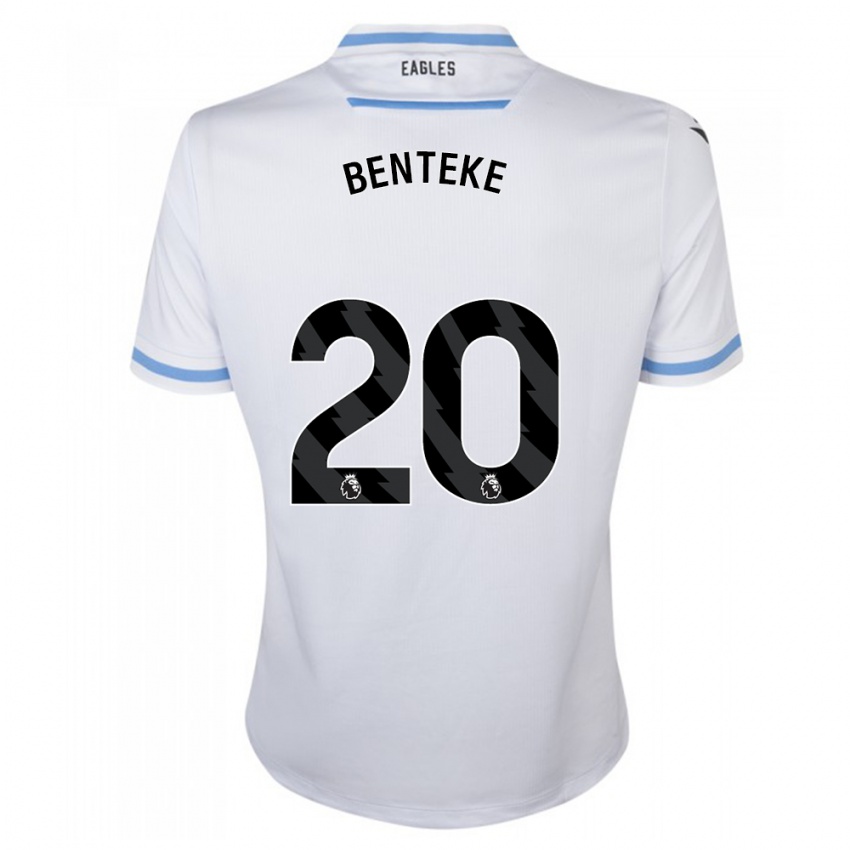 Bambino Maglia Christian Benteke #20 Bianco Kit Gara Away 2023/24 Maglietta