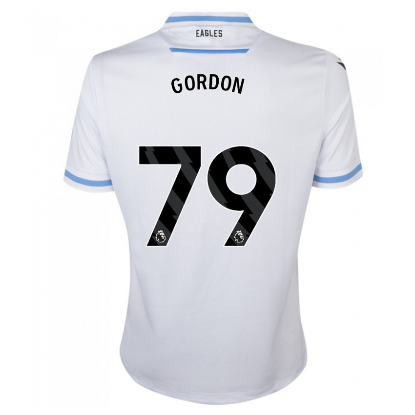 Bambino Maglia John-Kymani Gordon #79 Bianco Kit Gara Away 2023/24 Maglietta