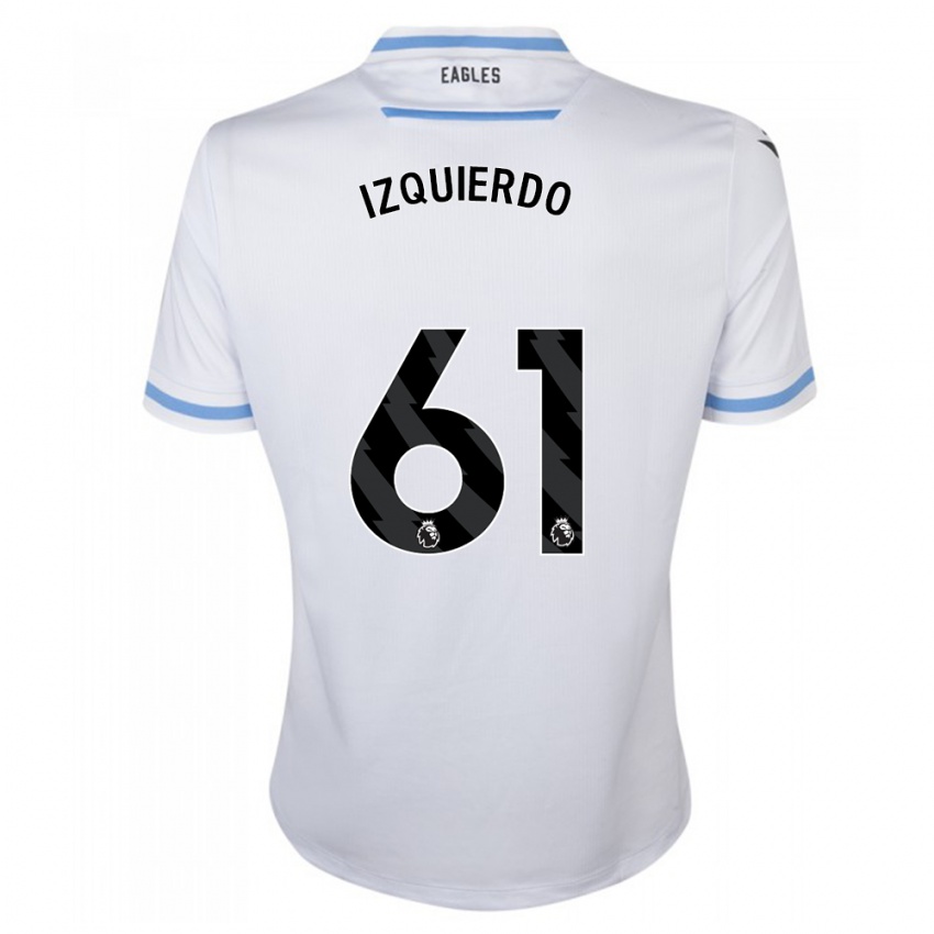 Bambino Maglia Jackson Izquierdo #61 Bianco Kit Gara Away 2023/24 Maglietta