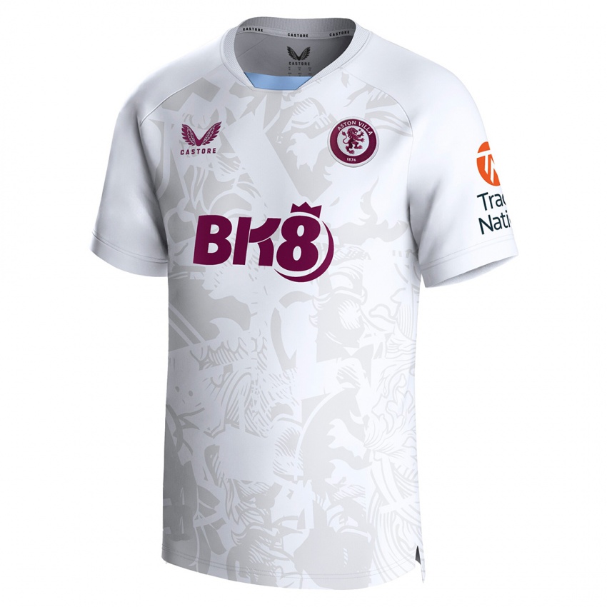 Bambino Maglia Il Tuo Nome #0 Bianco Kit Gara Away 2023/24 Maglietta