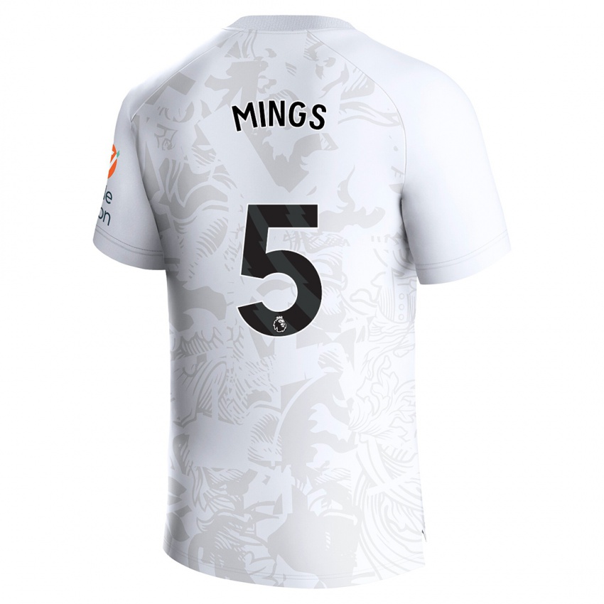 Bambino Maglia Tyrone Mings #5 Bianco Kit Gara Away 2023/24 Maglietta