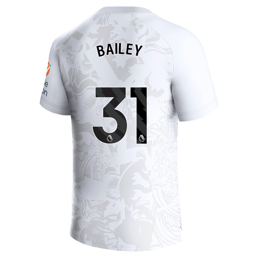 Bambino Maglia Leon Bailey #31 Bianco Kit Gara Away 2023/24 Maglietta