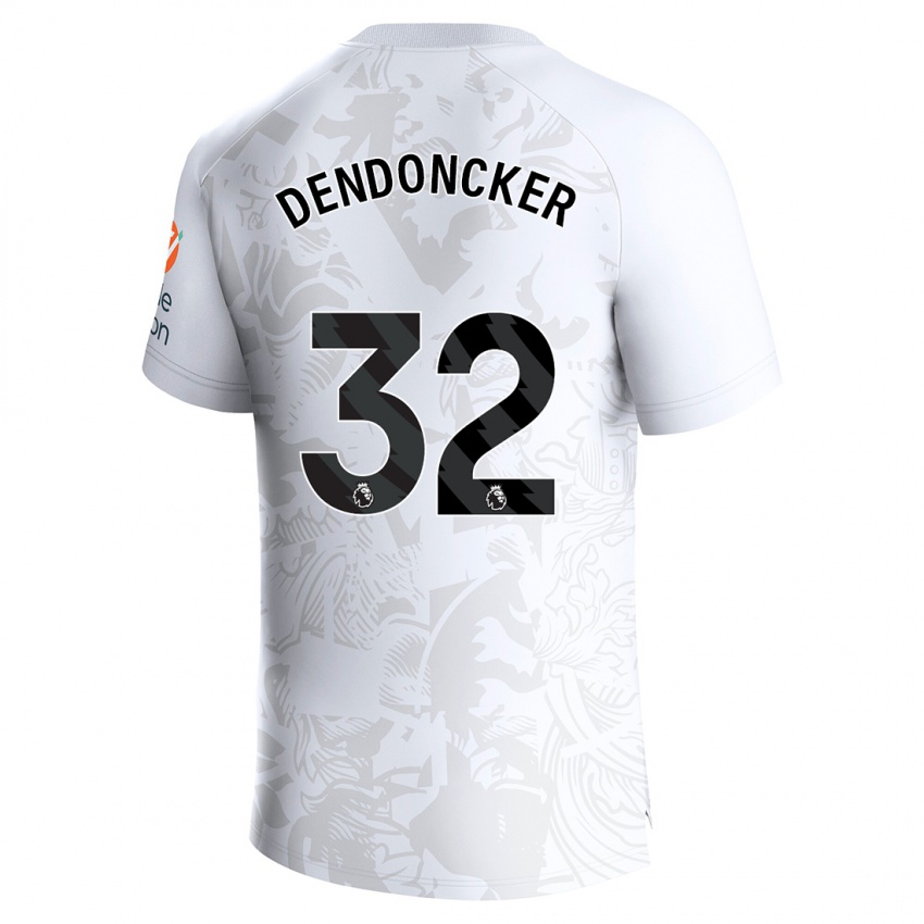 Bambino Maglia Leander Dendoncker #32 Bianco Kit Gara Away 2023/24 Maglietta