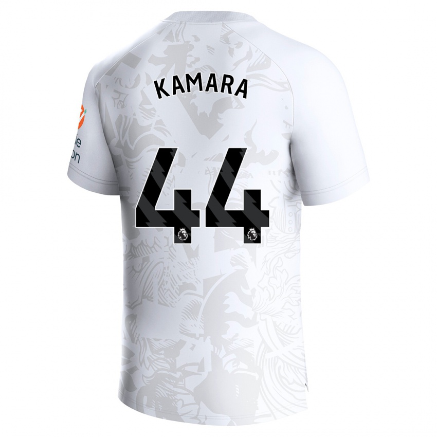 Bambino Maglia Boubacar Kamara #44 Bianco Kit Gara Away 2023/24 Maglietta