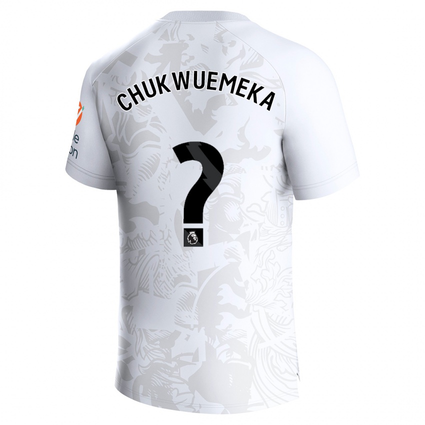 Bambino Maglia Caleb Chukwuemeka #0 Bianco Kit Gara Away 2023/24 Maglietta