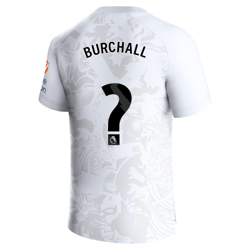 Bambino Maglia Ajani Burchall #0 Bianco Kit Gara Away 2023/24 Maglietta