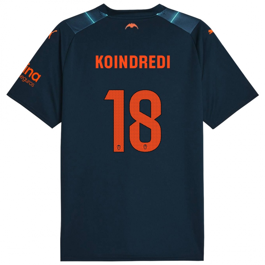 Bambino Maglia Koba Koindredi #18 Blu Marino Kit Gara Away 2023/24 Maglietta