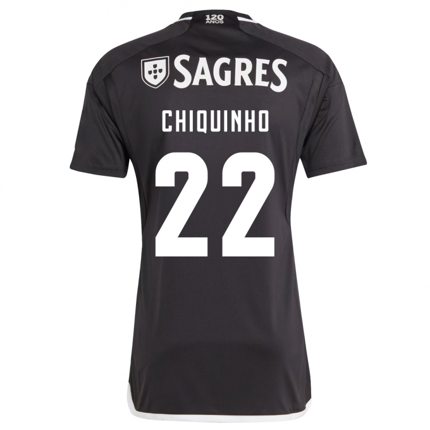 Bambino Maglia Chiquinho #22 Nero Kit Gara Away 2023/24 Maglietta