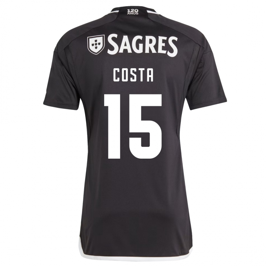 Bambino Maglia Carole Costa #15 Nero Kit Gara Away 2023/24 Maglietta