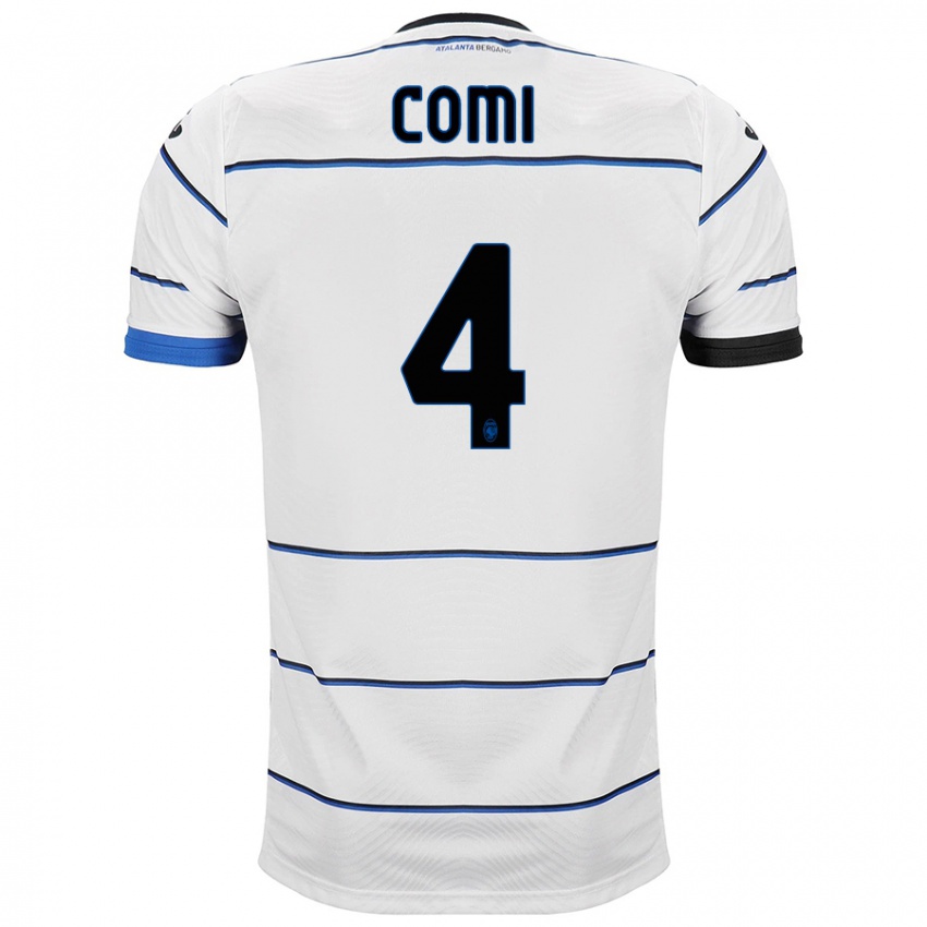 Bambino Maglia Pietro Comi #4 Bianco Kit Gara Away 2023/24 Maglietta