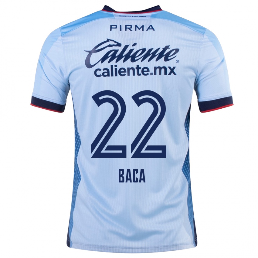 Bambino Maglia Rafael Baca #22 Cielo Blu Kit Gara Away 2023/24 Maglietta