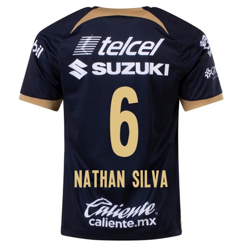 Bambino Maglia Nathan Silva #6 Blu Scuro Kit Gara Away 2023/24 Maglietta