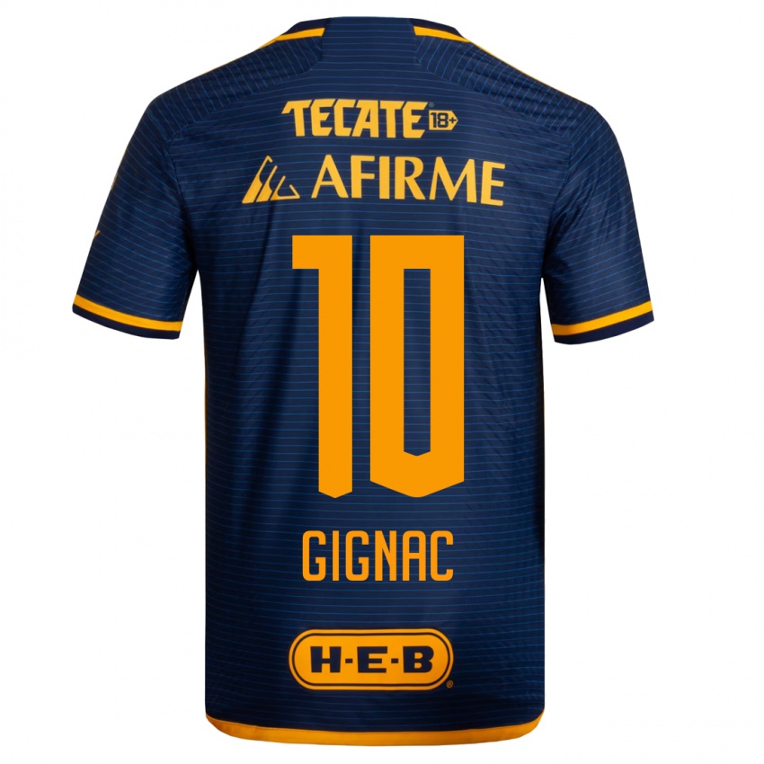 Bambino Maglia Andre-Pierre Gignac #10 Blu Scuro Kit Gara Away 2023/24 Maglietta
