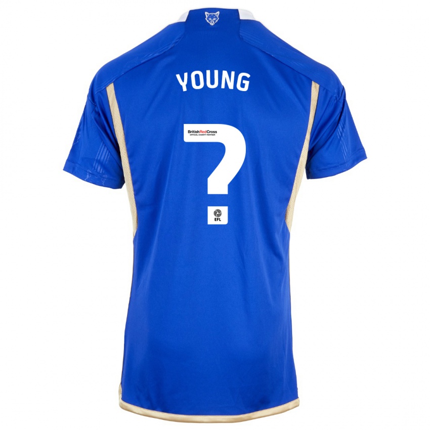 Uomo Maglia Brad Young #0 Blu Reale Kit Gara Home 2023/24 Maglietta