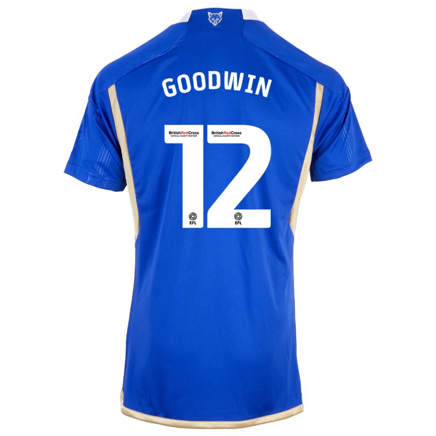 Uomo Maglia Missy Goodwin #12 Blu Reale Kit Gara Home 2023/24 Maglietta