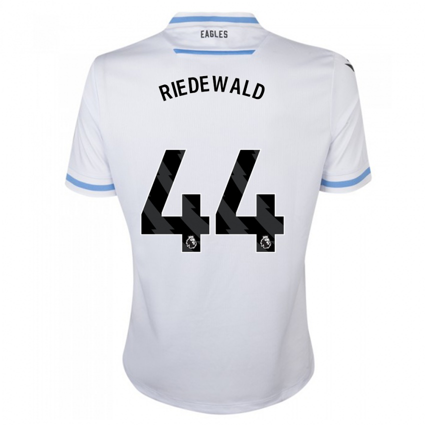 Uomo Maglia Jairo Riedewald #44 Bianco Kit Gara Away 2023/24 Maglietta