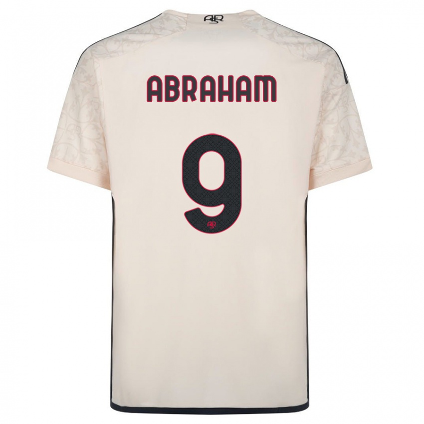 Uomo Maglia Tammy Abraham #9 Bianco Blu Kit Gara Away 2023/24 Maglietta