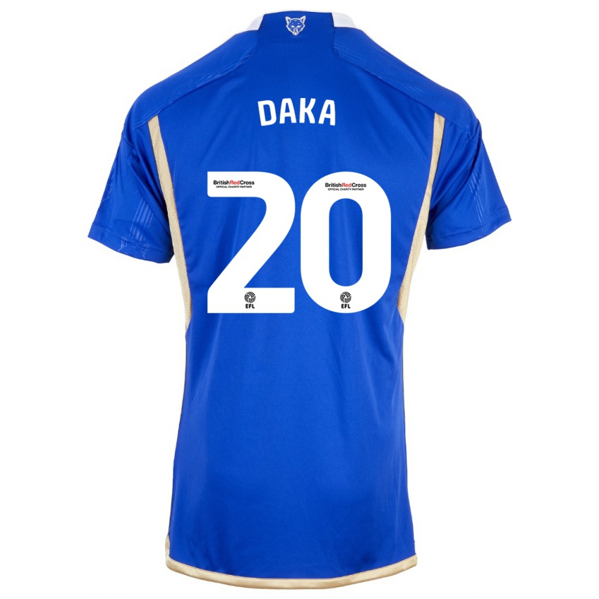 Donna Maglia Patson Daka #20 Blu Reale Kit Gara Home 2023/24 Maglietta