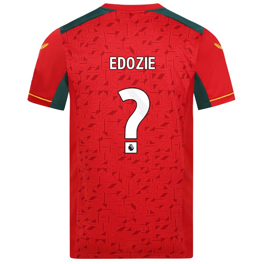 Donna Maglia Tom Edozie #0 Rosso Kit Gara Away 2023/24 Maglietta