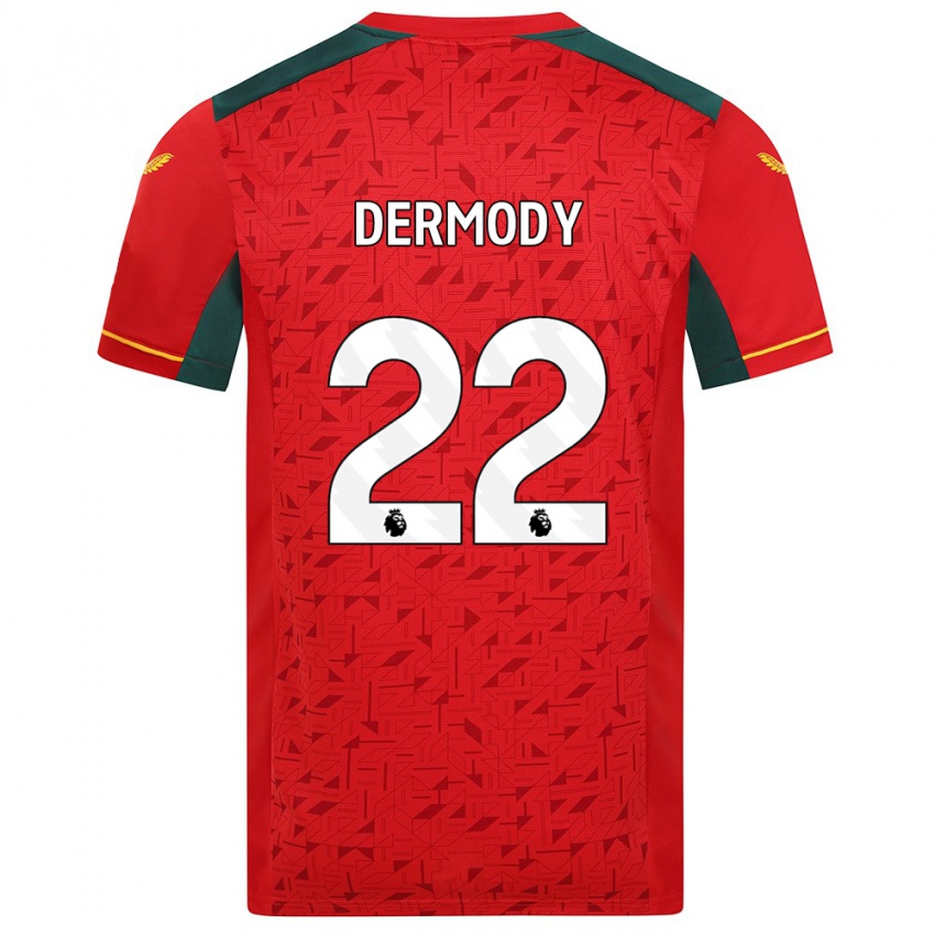 Donna Maglia Helen Dermody #22 Rosso Kit Gara Away 2023/24 Maglietta