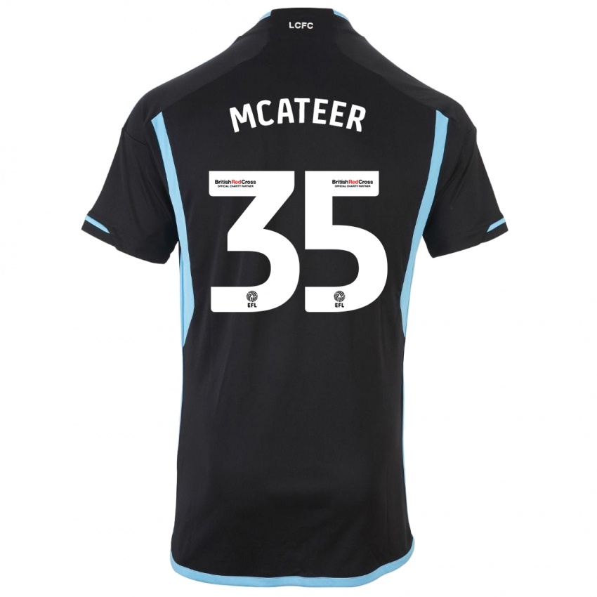 Donna Maglia Kasey Mcateer #35 Nero Kit Gara Away 2023/24 Maglietta