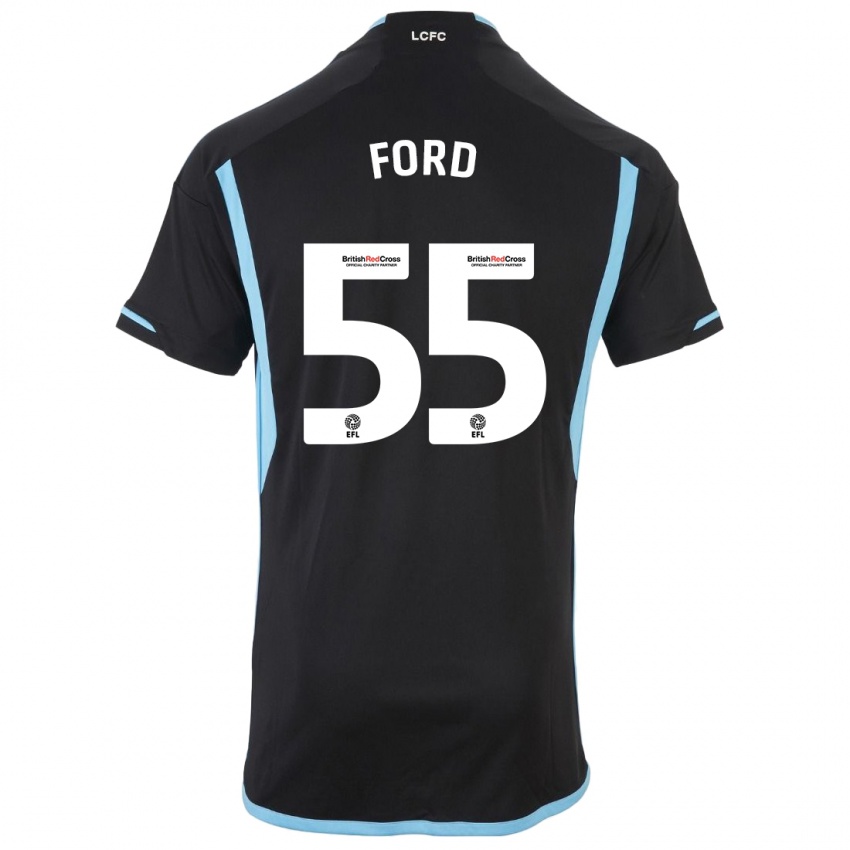 Donna Maglia Harvey Godsmark-Ford #55 Nero Kit Gara Away 2023/24 Maglietta