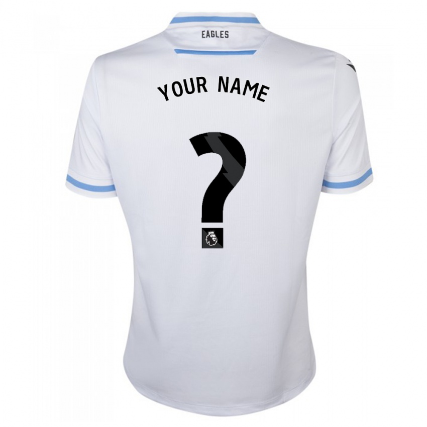 Donna Maglia Il Tuo Nome #0 Bianco Kit Gara Away 2023/24 Maglietta