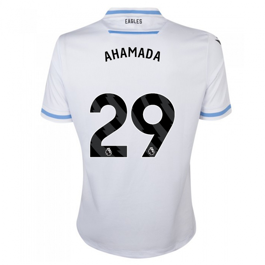 Donna Maglia Naouirou Ahamada #29 Bianco Kit Gara Away 2023/24 Maglietta