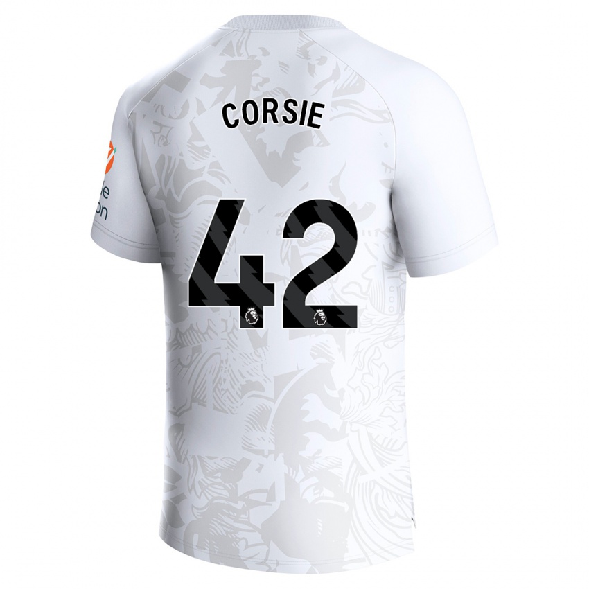 Donna Maglia Rachel Corsie #42 Bianco Kit Gara Away 2023/24 Maglietta