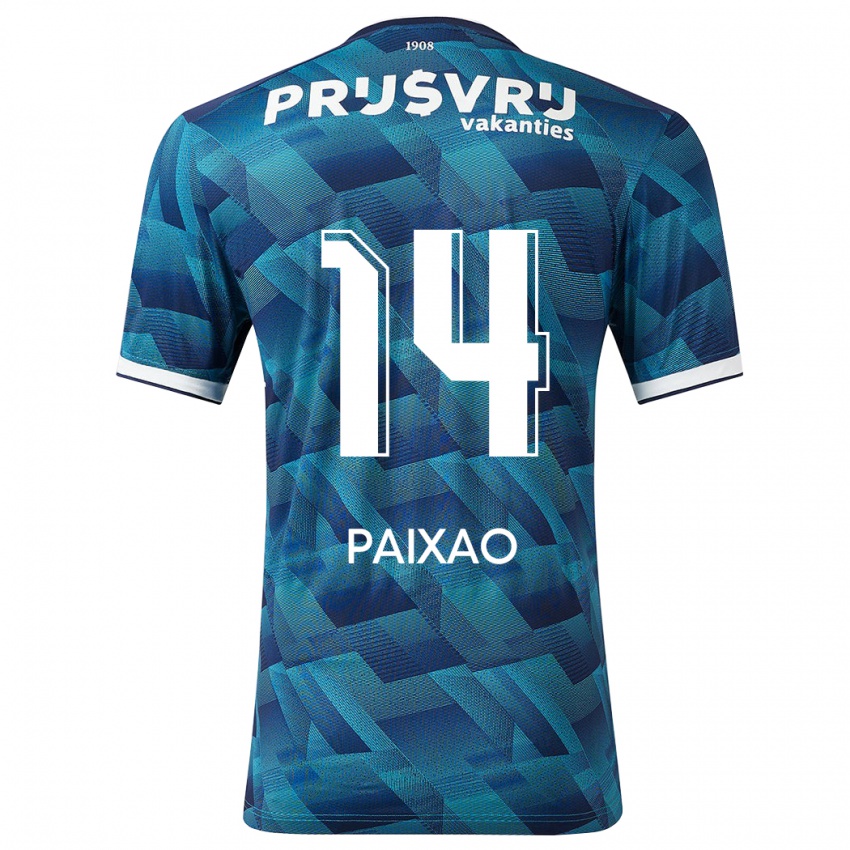 Donna Maglia Igor Paixão #14 Blu Kit Gara Away 2023/24 Maglietta