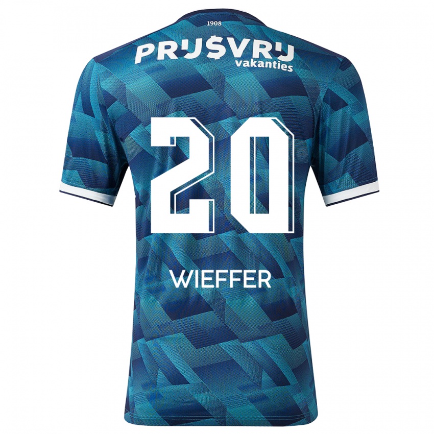 Donna Maglia Mats Wieffer #20 Blu Kit Gara Away 2023/24 Maglietta